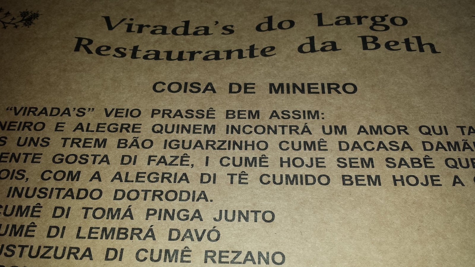 Restaurante Viradas do Largo, Tiradentes. Restaurante Viradas do Largo, Tiradentes.