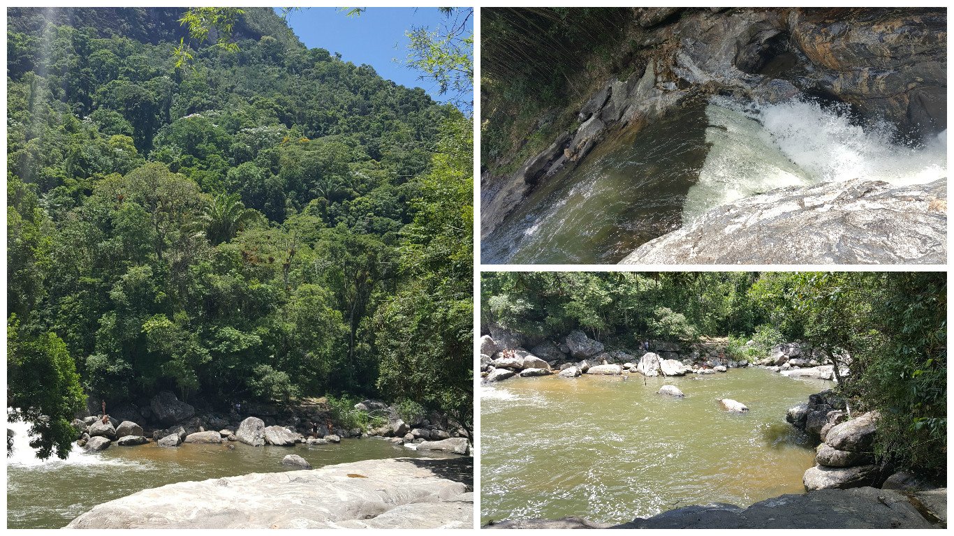 Piscina natural no Encontro dos Rios, Lumiar. Piscina natural no Encontro dos Rios, Lumiar.