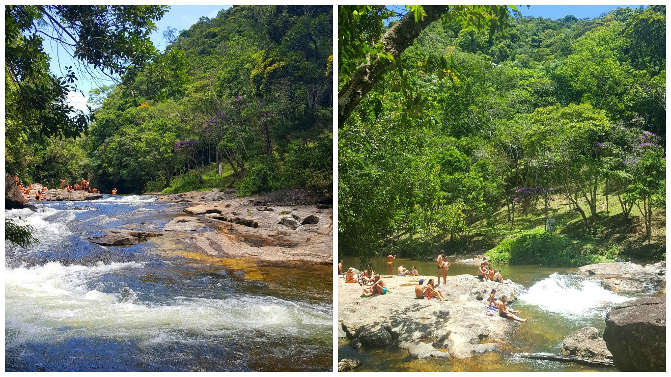 Piscina natural no Encontro dos Rios, Lumiar. Piscina natural no Encontro dos Rios, Lumiar.