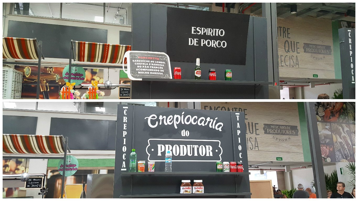 Espírito de Porco e Crepiocaria Mercado de Produtores
