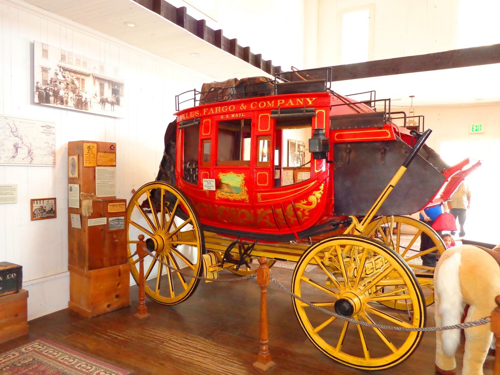 Charrete da Wells Fargo em Old Town San Diego Charrete da Wells Fargo