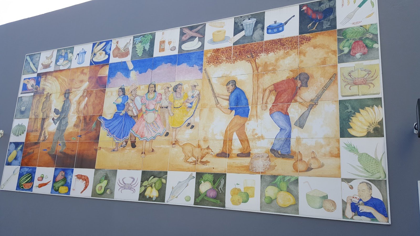 Painel de azulejos Museu da Gente Sergipana