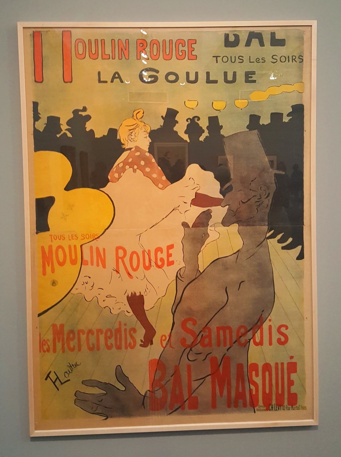 Litografia Moulin Rouge de Toulouse Lautrec no MASP 2017 Toulouse Lautrec
