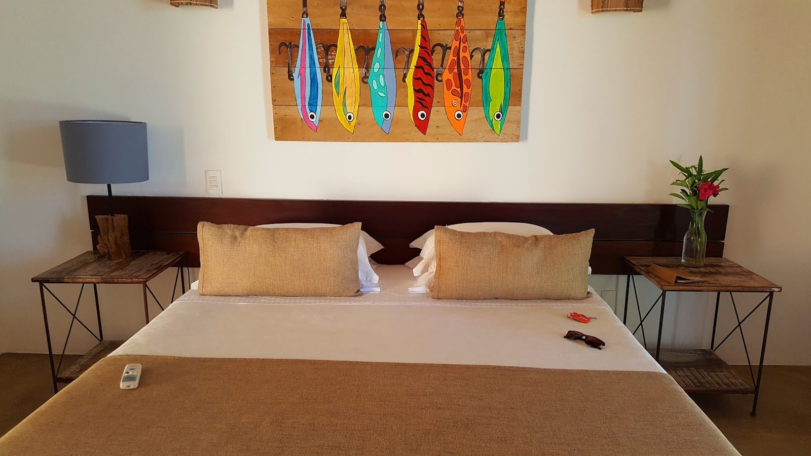 Quarto da Pousada Vila Cobé em Praia de Bitingui Pousada Vila Cobé, Japaratinga, Costa dos Corais.