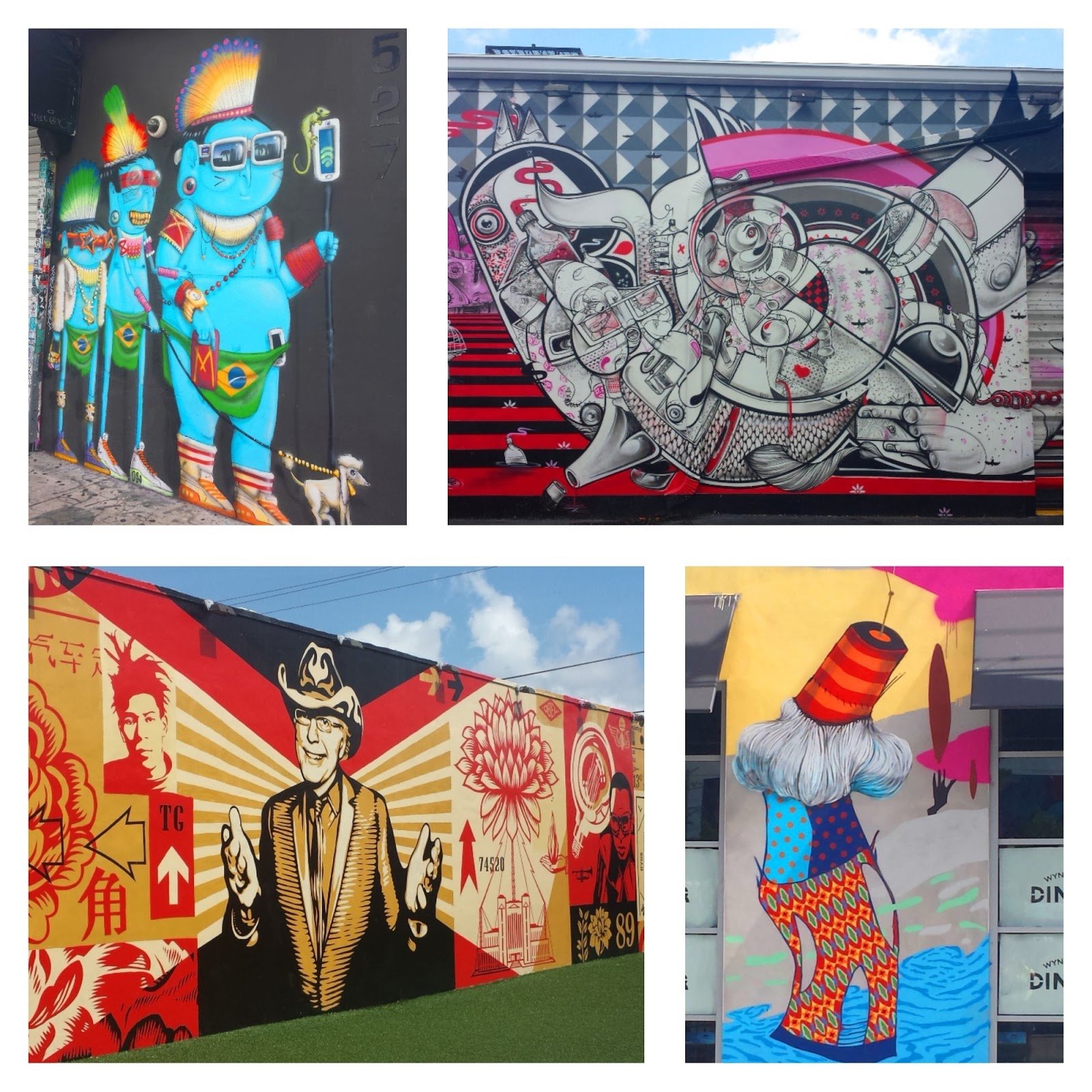 Wynwood District em Miami na Flórida, EUA Wynwood District em Miami na Flórida, EUA