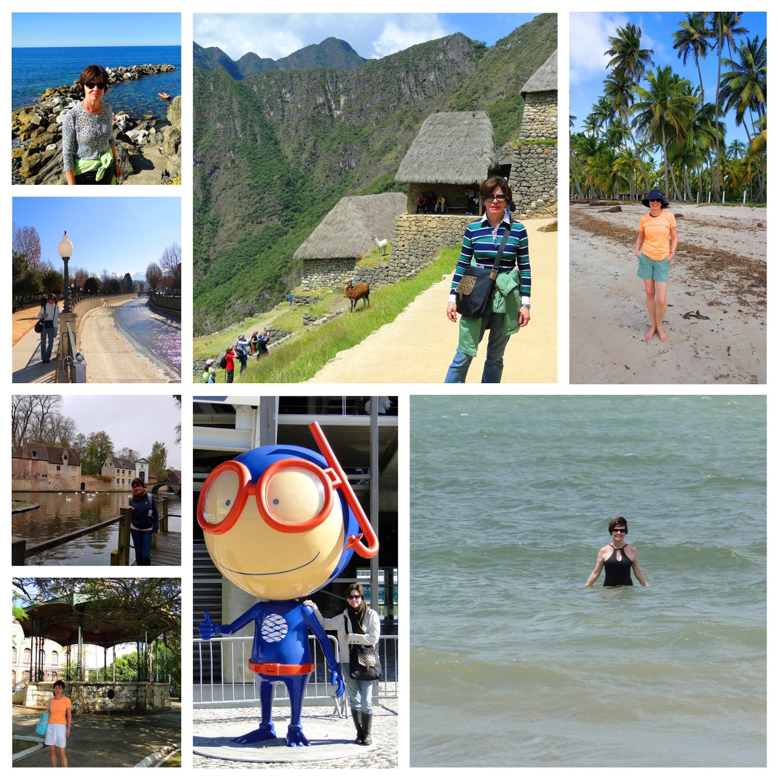 Uma Senhora Viagem viajando por aí