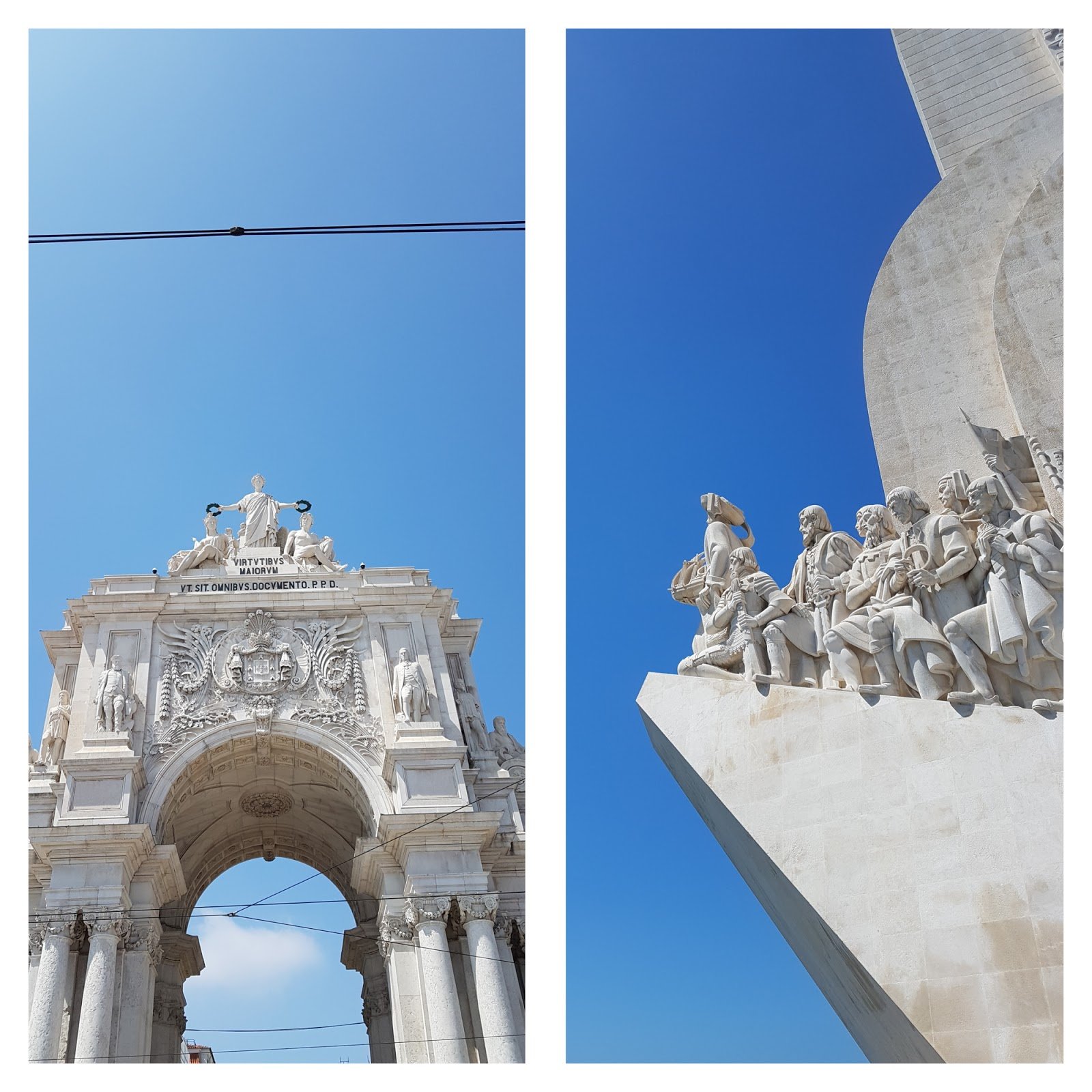 Arco da Augusta e Padrão dos Descobrimentos em Lisboa, Portugal