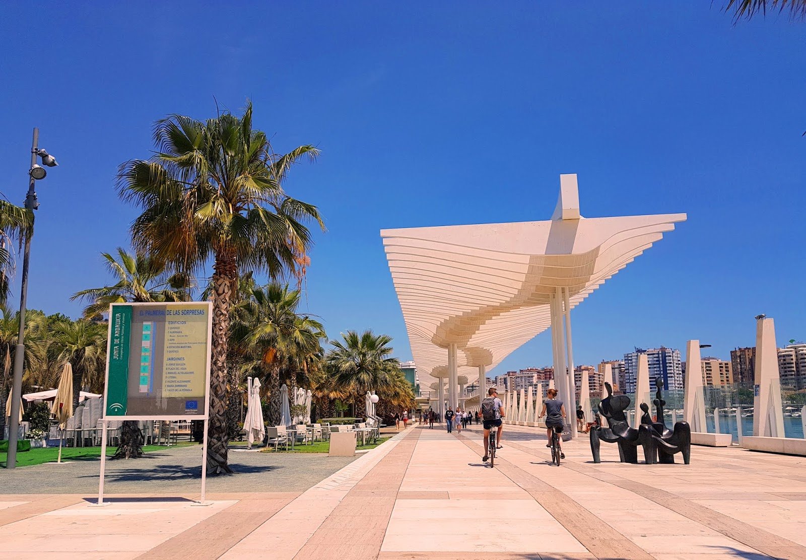Palmeral de las Sorpresas em Málaga na Espanha