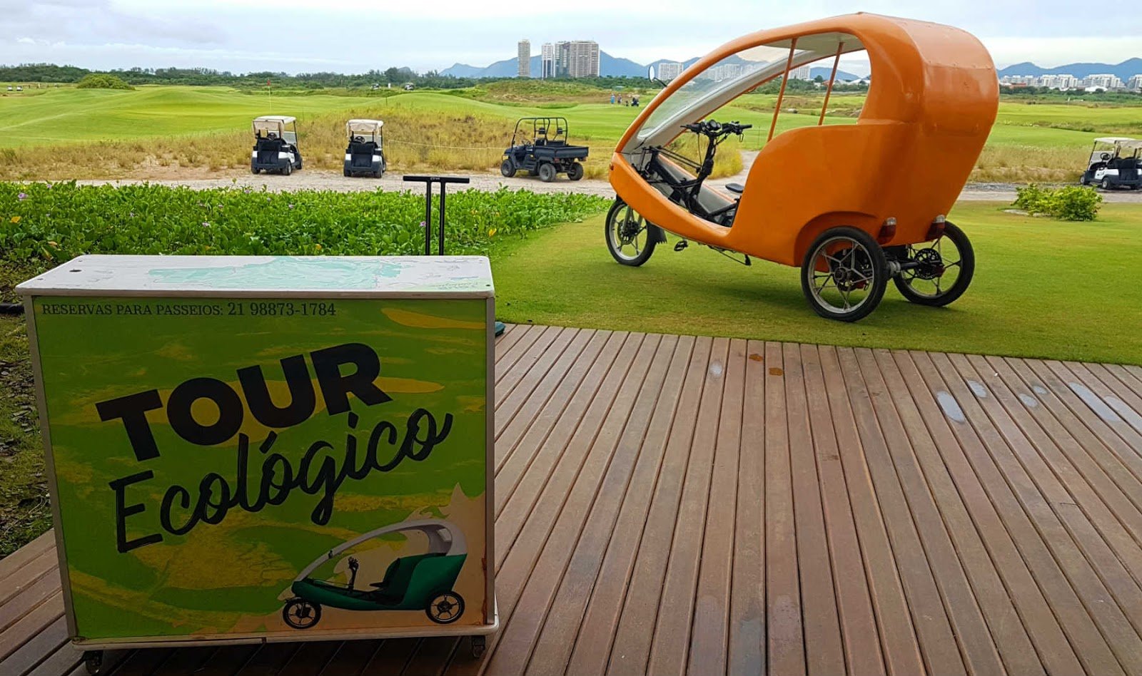 TukTuk no Rio de Janeiro, Tour ecológico no Campo Olímpico de Golfe.