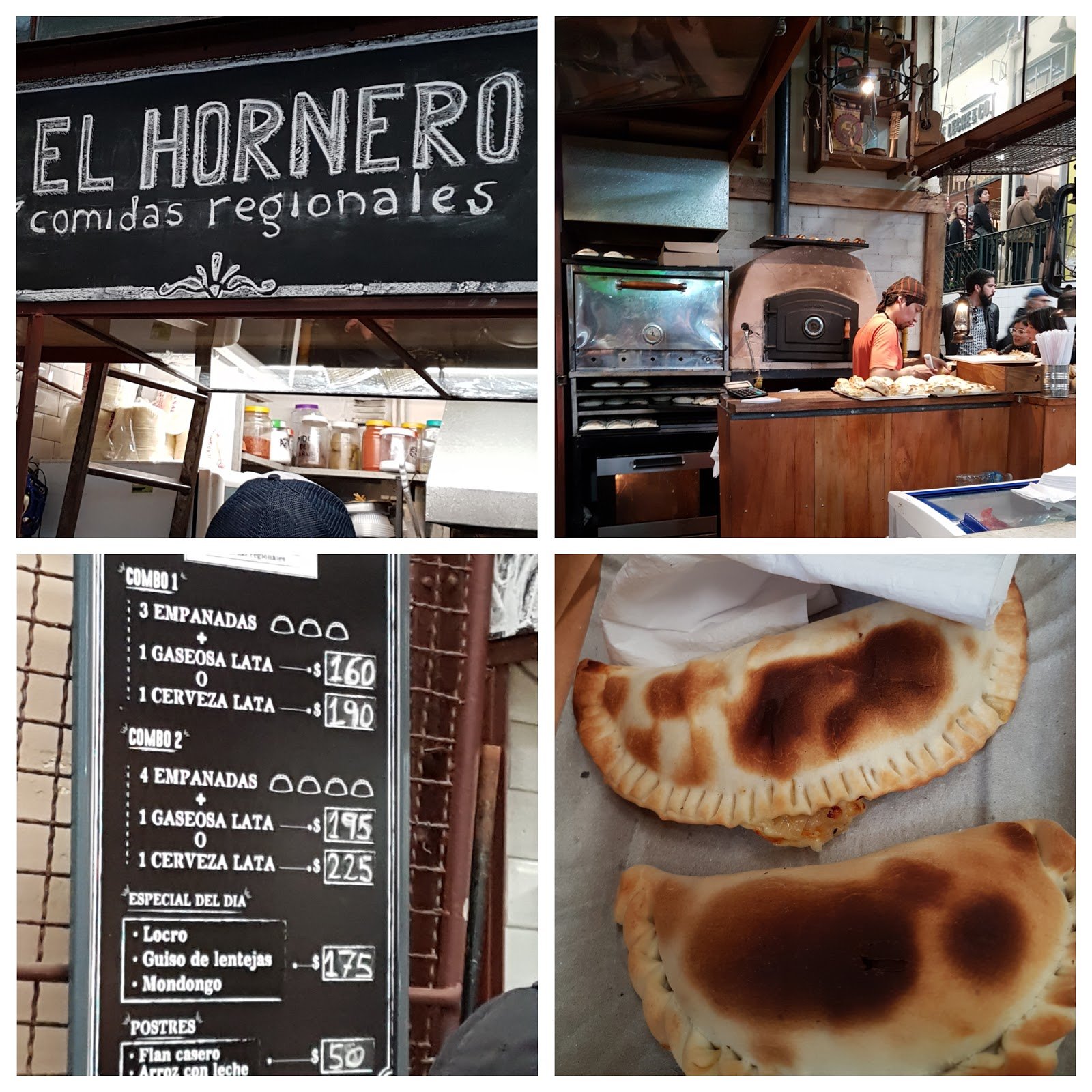 Como circular e onde comer em Buenos Aires. El Hornero no Mercado de San Telmo em Buenos Aires.