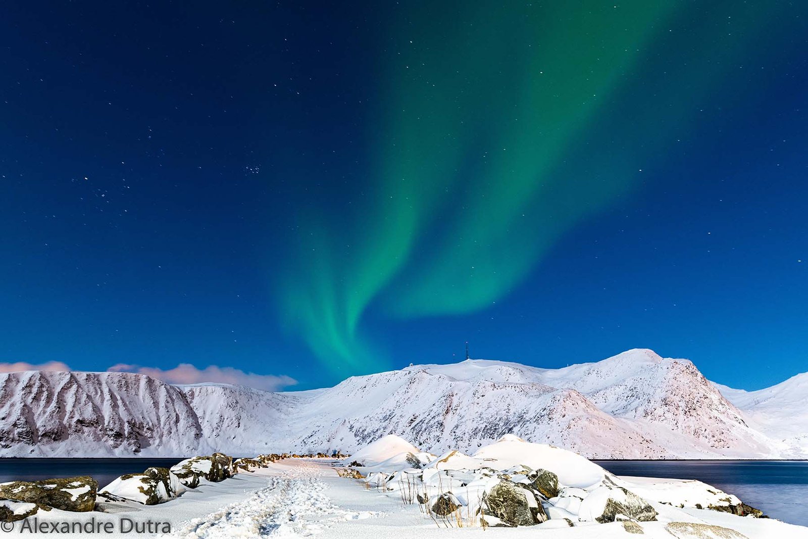 Aurora Boreal em Skibotn, Noruega. Aurora Boreal em Skibotn, Noruega.