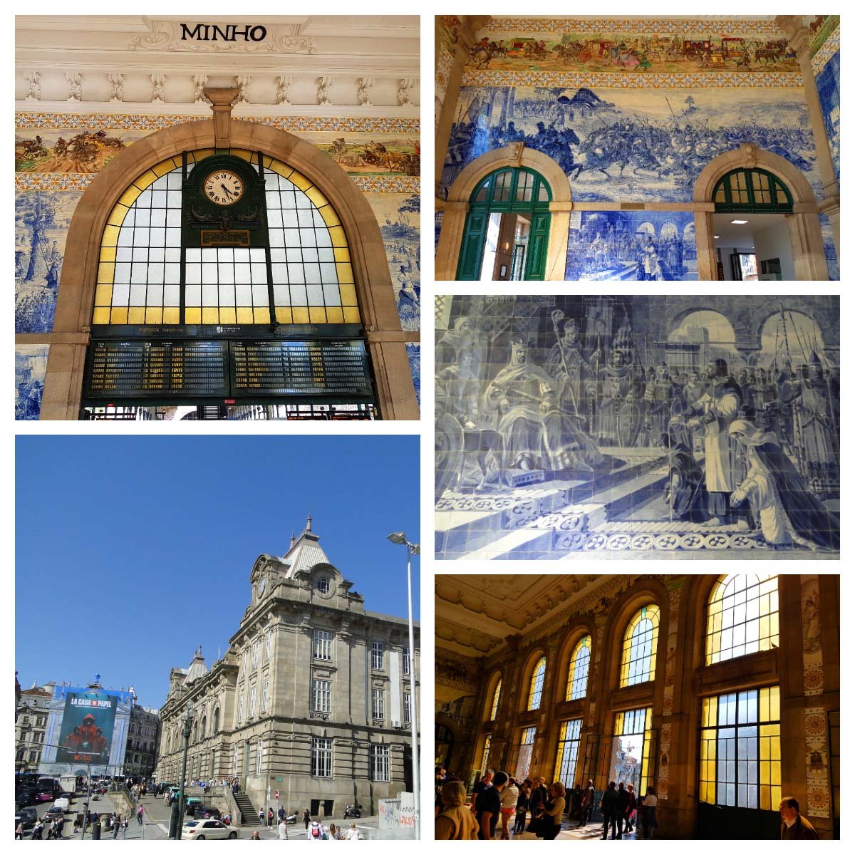 10 Lindas estações de trem - Estação São Bento,Porto. 10 Lindas estações de trem - Estação São Bento,Porto.