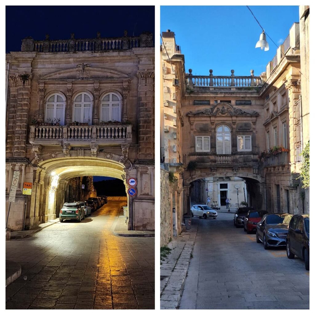 Arcos na cidade de Ragusa na Sicília.
