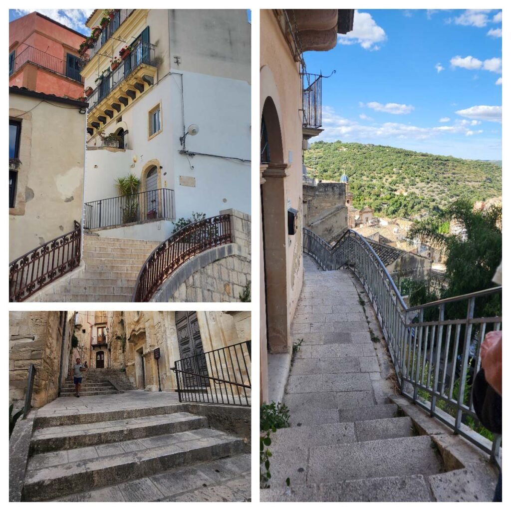 Escadarias que ligam Ragusa Ibla a Ragusa Superiore
