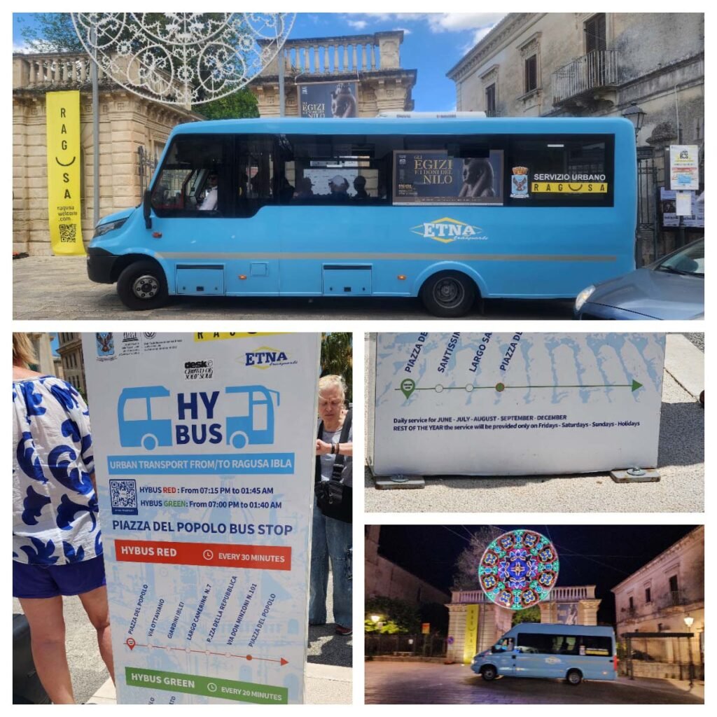 Micro-ônibus que circula em Ragusa na Sicília.
